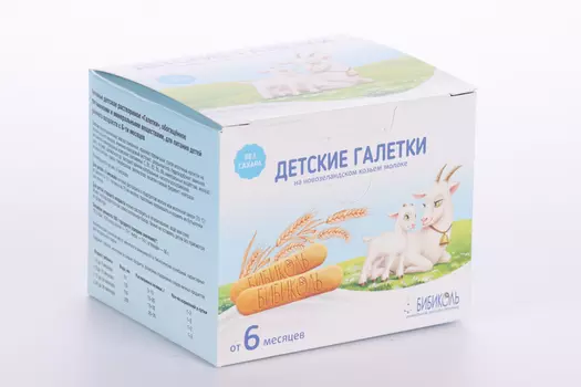 Печенье БИБИКОЛЬ Галетки детское с 6 мес, 120 г