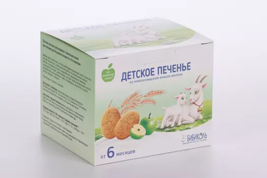 Печенье БИБИКОЛЬ с яблочным соком детское с 6 мес, 150 г