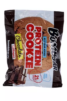 Печенье БомбБар Протеин Куки +коллаген шоколад, 60 г