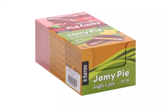 Печенье Ёбатон Jamy pie Souffle and Jam Шоколадный крем 20% protein б/сах, 9 шт
