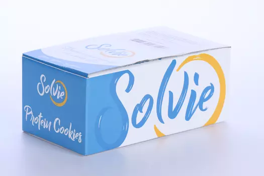 Печенье Solvie Protein cookies кокос стружк глазир молоч шоколад б/сах, 60 г, 8 шт