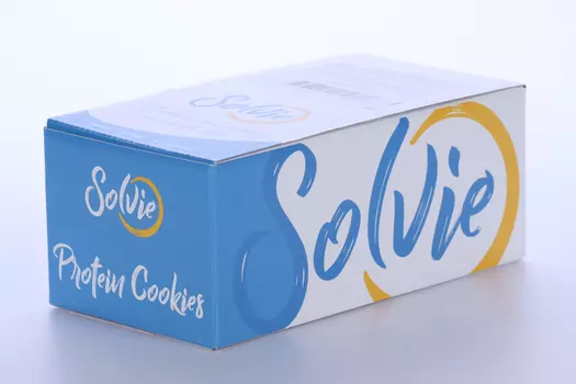 Печенье Solvie Protein cookies Малиновый чизкейк с йогурт глазурью б/сах, 60 г, 8 шт