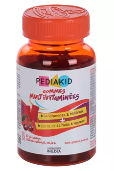 Педиакид Мультивитамины, 60 шт, пастилки жевательные