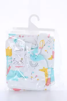 Пеленка АмароБеби кокон на молнии Софт Хагс с шапочкой Зоопарк