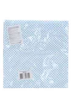 Пеленка АмароБеби ситцевая Эмоушн Горошек синий 120х95