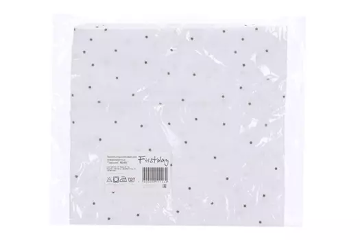 Пеленка Firstday Горошек муслиновая д/новорожденных 80х80 см