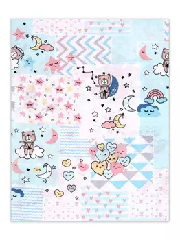 Пеленка Flyzay ситец ментоловый/сон С2 95х120 cм