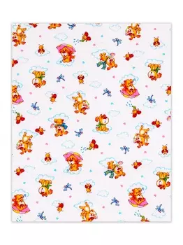 Пеленка Flyzay ситец щенки/белый С2 95х120 cм
