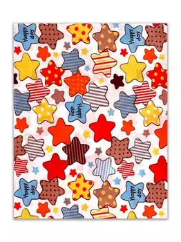 Пеленка Flyzay ситец звезды/оранж С2 95х120 cм