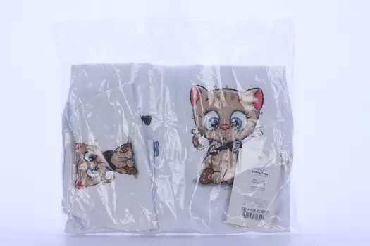 Пеленка-кокон д/девочки Luxury Baby с принтом Наш котик р (62-68)