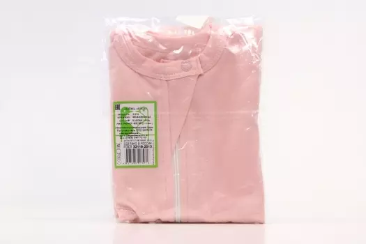 Пеленка-кокон Фабрика Бамбук трикотажная эластичная на молнии розовая р 62-40, (1-3мес)