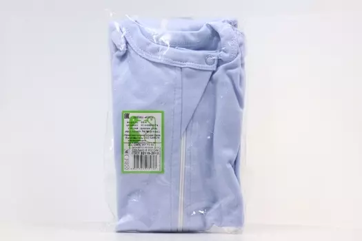 Пеленка-кокон Фабрика Бамбук трикотажная эластичная на молнии голубая р 74-46, (6-9мес)