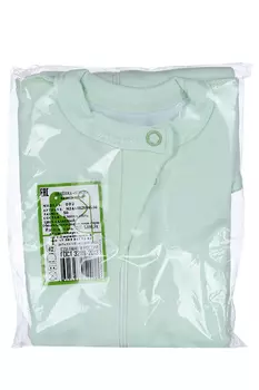 Пеленка-кокон Фабрика Бамбук трикотажная на молнии с подкладом салатовая р 50