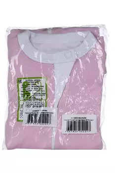 Пеленка-кокон Фабрика Бамбук трикотажная на молнии с подкладом розовая р 50