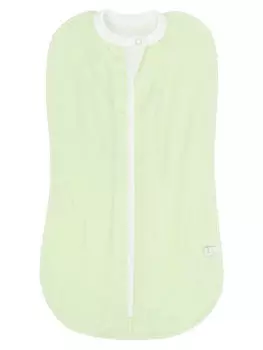 Пеленка-кокон Фабрика Бамбук трикотажная на молнии с подкладом салатовая р 74