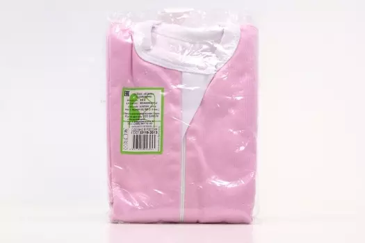 Пеленка-кокон Фабрика Бамбук трикотажная на молнии с подкладом розовая р 62-40, (1-3 мес)