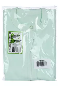 Пеленка-кокон Фабрика Бамбук трикотажная на молнии салатовая р 62