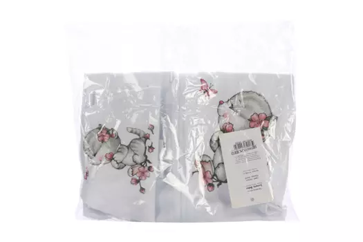 Пеленка-кокон Лакшэри Бейби с принтом милая киска с пионом р (56-62)