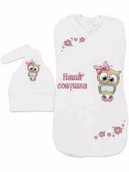 Пеленка-кокон Лакшэри Бейби с принтом наша совушка р (56-62)