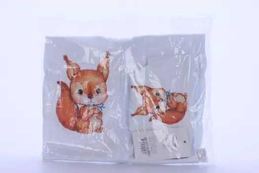 Пеленка-кокон Luxury Baby д/новорожденных с принтом бельчонок р (62-68)