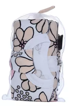 Пеленка-кокон Мьельк Бейсик с шапочкой глазки бежевый/желтый