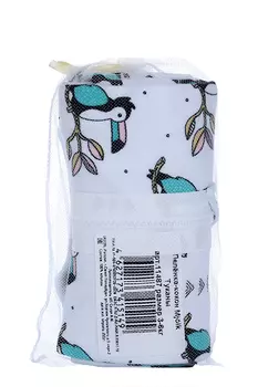 Пеленка-кокон Мьельк Туканы черный/светло-бирюзовый/белый