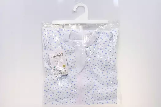 Пеленка (плед) АмароБеби Софт Хагс Звезды голубые двухслойная трикотажная, (56/68)