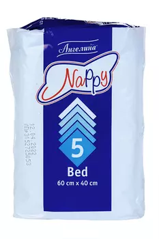Пеленки Ангелина Хэппи гигиен 60х40 см, 5 шт