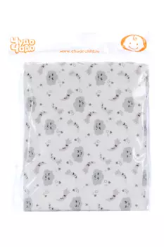 Пеленки Чудо-Чадо фланелевые ЗасыпайКа серый, 3 шт