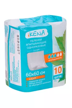 Пеленки Икена однораз 60х60 см, 10 шт