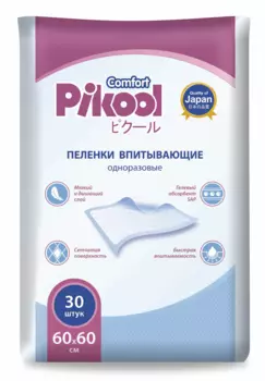 Пеленки Пикул однораз 60х60 см, 30 шт