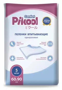 Пеленки Пикул однораз 60х90 см, 5 шт