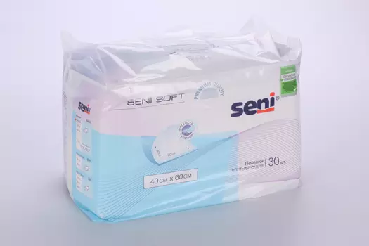 Пеленки Сени софт впитывающие 40х60 см, 30 шт