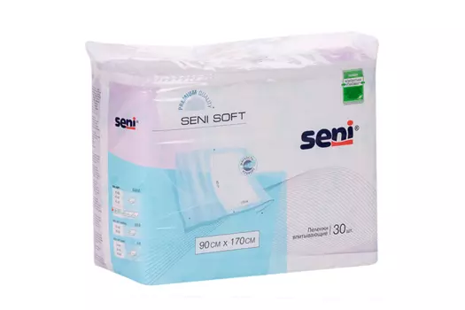 Пеленки Сени софт впитывающие 90х170 см, 30 шт