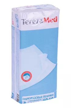 Пеленки TerezaMed однораз 60х60 см, 8 шт