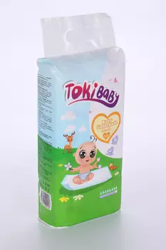 Пеленки TokiBaby впитывающие 60х40 см, 15 шт
