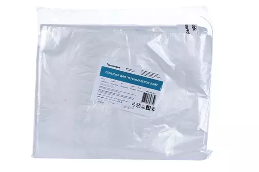 Пеньюар Чистовье Классик д/стрижки/окрашивания п/э 160х100 см прозрачный 50 шт