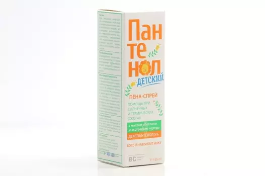 Пена-спрей Пантенол дет с маслом облепихи/череды, 130 мл