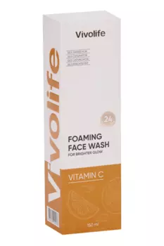Пенка Vivolife д/умывания лица с витамином С осветляющая, 150 мл