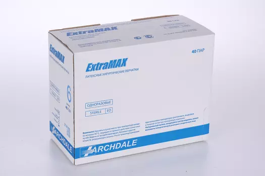 Перчатки ARCHDALE ExtraMAX хирургич/латекс/стерил/неопудр/текстур р 6, 40 шт