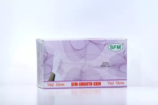Перчатки SFM Gloves диагност винил н/стер неопудр пара XL, 50 шт