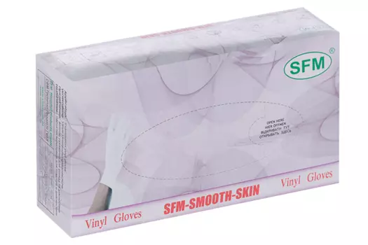 Перчатки SFM Gloves диагност винил н/стер неопудр пара M, 50 шт