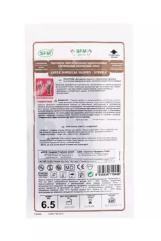 Перчатки SFM хирург/стерил/латекс/неопудр S (6.5)