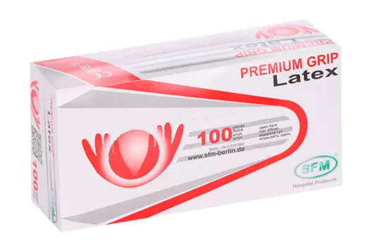 Перчатки SFM Premium латекс нестер неопудр текстур р L, пара