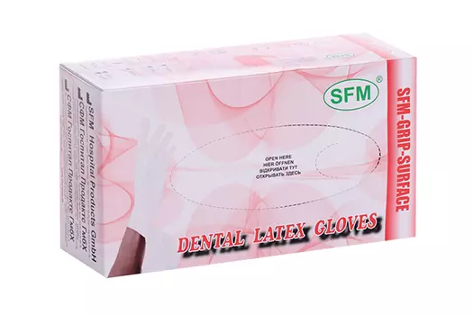 Перчатки SFM стоматолог/латекс/нестерил/неопуд/текст XL (9-9.5), пара