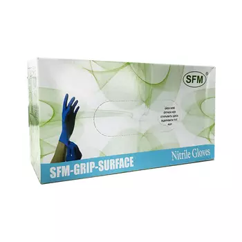 Перчатки SFM-Supersoft смотр/нитрил/неопудр/нестерил/синтетич/голуб, 50 шт, пара размер в ассорт