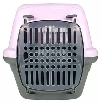 Переноска Турне д/животных с прозрач пластик дверцей фиолетовая