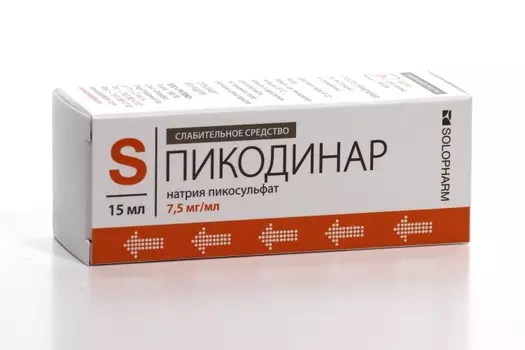 Пикодинар 7.5 мг/мл, 15 мл, капли для приема внутрь