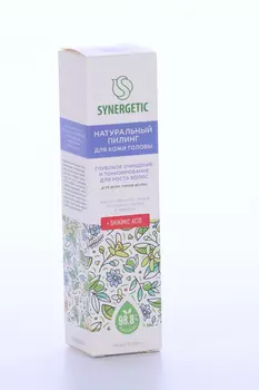 Пилинг д/кожи головы SYNERGETIC Глубокое очищение и тонизирование д/роста волос, 110 мл