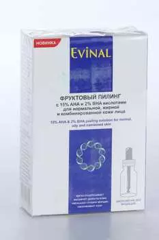 Пилинг фруктовый E VINAL с 15% АНА и 2% ВНА кислотами д/кожи лица, 30 мл